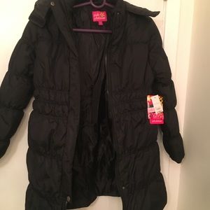 Black NWT jacket for girl size 14/16